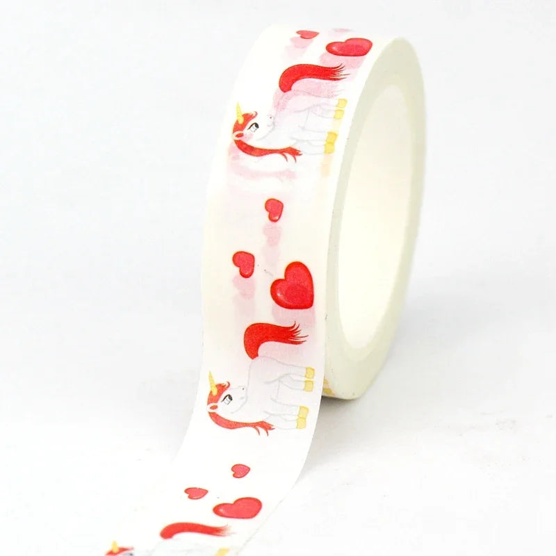 1 PCS 10 Metre Decorative cute washi paper tape for DIY journaling adhesive masking tape