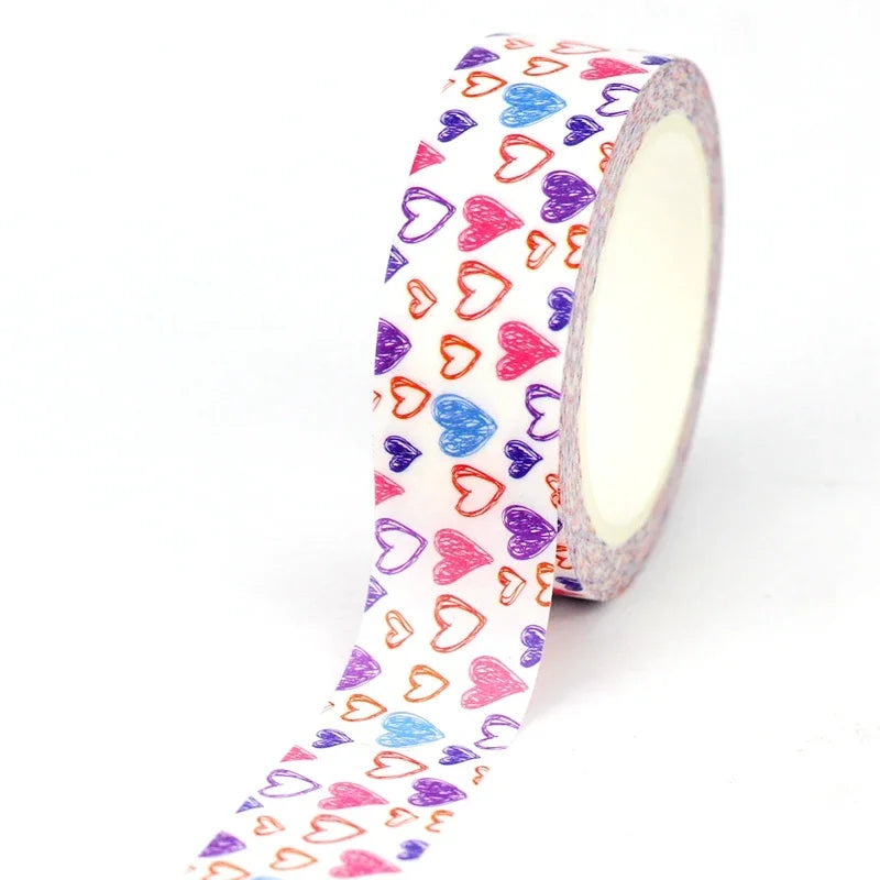 1 PCS 10 Metre Decorative cute washi paper tape for DIY journaling adhesive masking tape